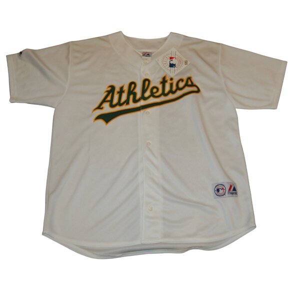 NWT Vintage Oakland Athletics Authentic Majestic Jersey Men's XXL Made in Korea - Picture 1 of 7